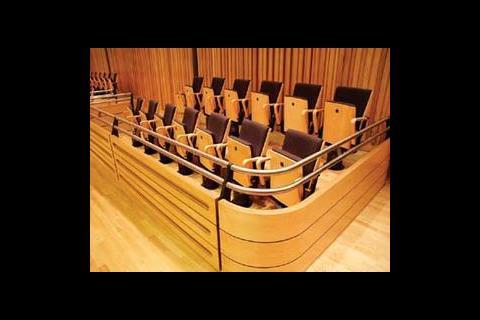 Under-seat diffusers release air slowly into the space to keep noise levels to a minimum. 